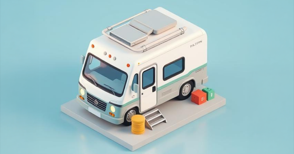 Fun 3d image of an rv